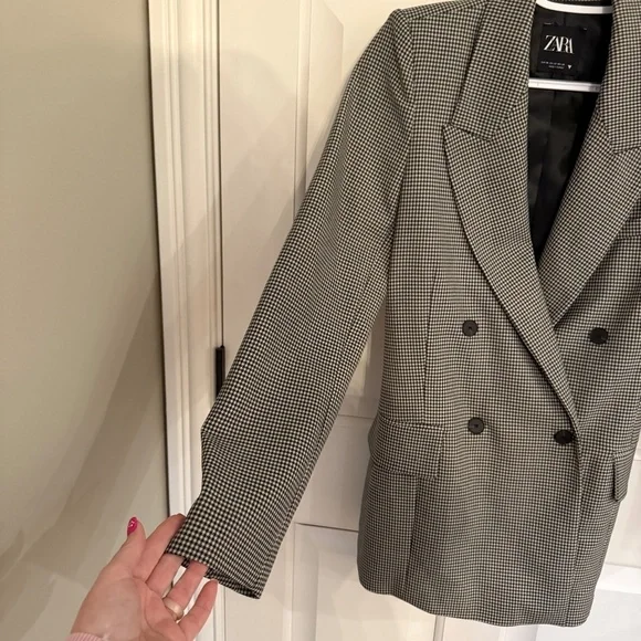 Zara Double Breasted Oversized Blazer 45328 - Picture 5 of 9